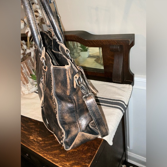 Bed Stu Rockababy Satchel Shoulder Crossbody Black Hand Wash MSRP $295 - Picture 6 of 12